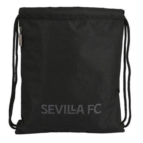 Worek na buty ze sznurkami Sevilla Fútbol Club Teen 35 x 40 x 1 cm Czarny