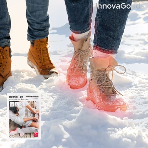 Plastry rozgrzewające stopy Heatic Toe InnovaGoods 10 Sztuk Plastry rozgrzewające stopy Heatic Toe InnovaGoods 10 Sztuk