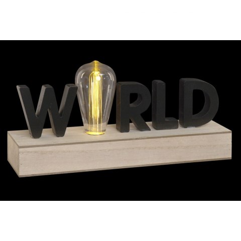 Dekoracja świetlna DKD Home Decor World Czarny Metal Drewno MDF 30 x 40 cm 34 x 8 x 16 cm Dekoracja świetlna DKD Home Decor World Czarny Metal Drewno MDF 30 x 40 cm 34 x 8 x 16 cm
