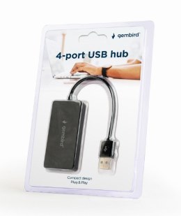HUB 4 portowy USB czarny