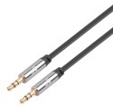 Kabel 3.5mm MiniJack M/M czarny 1.2m