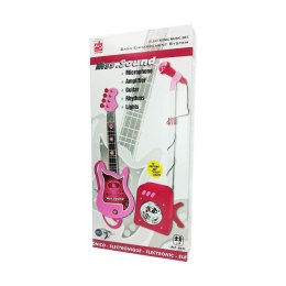 Gitara Dziecięca Reig Mikrofon Różowy