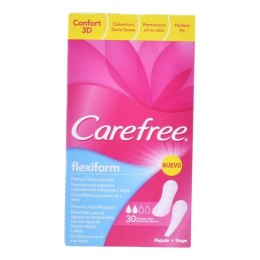 Elastyczne Wkładki higieniczne Flexiform Carefree Carefree (30 pcs) 30 Sztuk