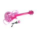 Gitara Dziecięca Hello Kitty Sprzęt elektroniczny Mikrofon Różowy