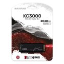 Dysk SSD Kingston KC3000 (2TB; M.2 2280; PCIe 4.0 x4 NVMe; SKC3000D/2048G)