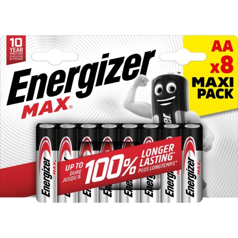 ENERGIZER BATERIA MAX AA LR6. 8 szt. Opakowanie ECO ENERGIZER BATERIA MAX AA LR6. 8 szt. Opakowanie ECO