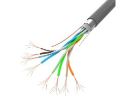Kabel LAN FTP 100Mb/s 305m linka cca szary