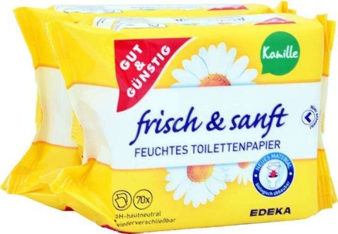 G&G Nawilżony Papier Toaletowy Rumianek 2-pack G&G Nawilżony Papier Toaletowy Rumianek 2-pack