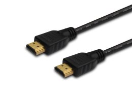 Kabel HDMI v. 1.4, złoty 3D, 4Kx2K, 1,5m, wielopak 10szt., CL-01