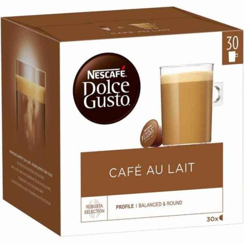 Kawa w kapsułkach Nescafé Dolce Gusto Cafe Au Lait 1 Sztuk 30 Sztuk Kawa w kapsułkach Nescafé Dolce Gusto Cafe Au Lait 1 Sztuk 30 Sztuk