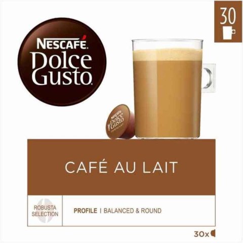 Kawa w kapsułkach Nescafé Dolce Gusto Cafe Au Lait 1 Sztuk 30 Sztuk Kawa w kapsułkach Nescafé Dolce Gusto Cafe Au Lait 1 Sztuk 30 Sztuk
