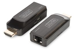 Mini Przedłużacz/Extender HDMI do 50m po skrętce Cat.6/7, 1080p 60Hz FHD, HDCP 1.2, z audio (zestaw)