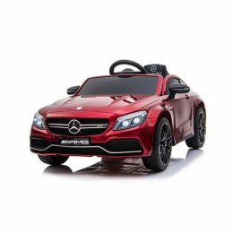 Elektryczny Samochód dla Dzieci Injusa Mercedes Benz Amg C63 Czerwony z dźwiękiem Światła Zdalnie sterowany