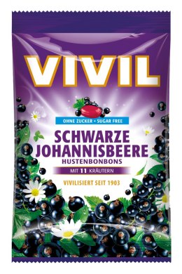 Vivil Schwarze Johannisbeere Cukierki bez Cukru 110 g