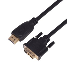 Kabel HDMI - DVI 3m. 24+1,pozlacany