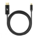 Kabel USB C - Displayport 2m czarny