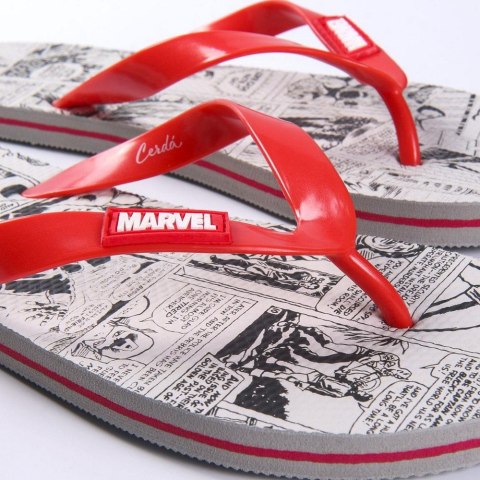 Klapki dla mężczyzn Marvel Czerwony Szary - 44 Klapki dla mężczyzn Marvel Czerwony Szary - 44