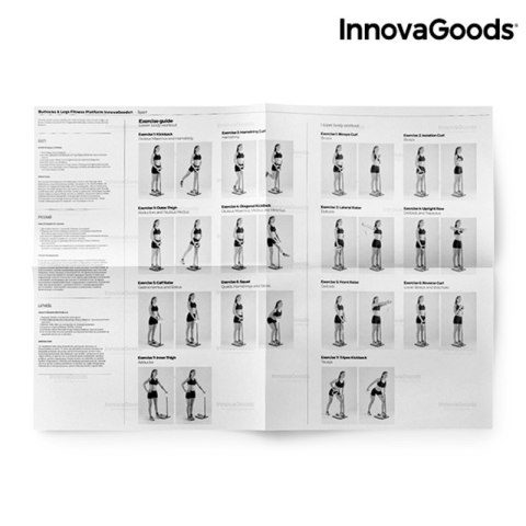Aparat Fitness do Ćwiczeń Pośladków i Nóg z Przewodnikiem Ćwiczeń InnovaGoods Aparat Fitness do Ćwiczeń Pośladków i Nóg z Przewodnikiem Ćwiczeń InnovaGoods