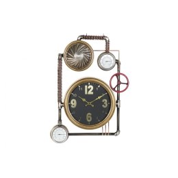 Zegar Ścienny DKD Home Decor Zawory Szkło Złoty Żelazo (50,5 x 12 x 73 cm)