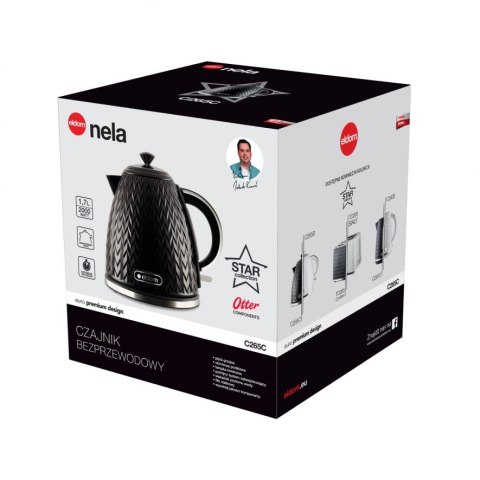 ELDOM CZAJNIK NELA,POJ.1,7 L,MOC 2000 W,CZARNY C26 ELDOM CZAJNIK NELA,POJ.1,7 L,MOC 2000 W,CZARNY C26