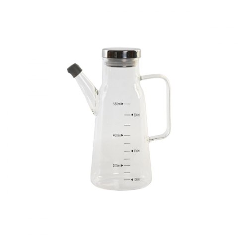 Buteleczka na oliwę DKD Home Decor 15 x 9 x 19,6 cm Srebrzysty Stal nierdzewna 550 ml Szkło borokrzemowe Buteleczka na oliwę DKD Home Decor 15 x 9 x 19,6 cm Srebrzysty Stal nierdzewna 550 ml Szkło borokrzemowe
