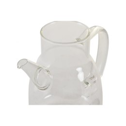 Buteleczka na oliwę DKD Home Decor 17 x 10 x 15,5 cm Srebrzysty Stal nierdzewna 550 ml Szkło borokrzemowe