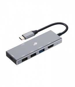 Adapter HUB USB C 7w1 - HDMI, USBx3, PD, SD/TF