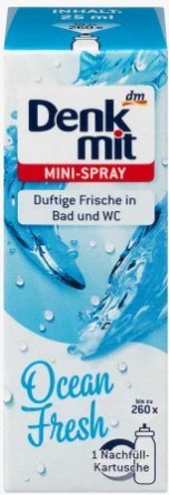 Denkmit Odświeżacz Powietrza Spray Uzupełniacz Ocean Fresh 25 ml Denkmit Odświeżacz Powietrza Spray Uzupełniacz Ocean Fresh 25 ml