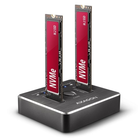ADSA-M2C Stacja dokująca, USB-C 3.2 Gen 2 - 2x M.2 NVMe SSD CLONE MASTER ADSA-M2C Stacja dokująca, USB-C 3.2 Gen 2 - 2x M.2 NVMe SSD CLONE MASTER