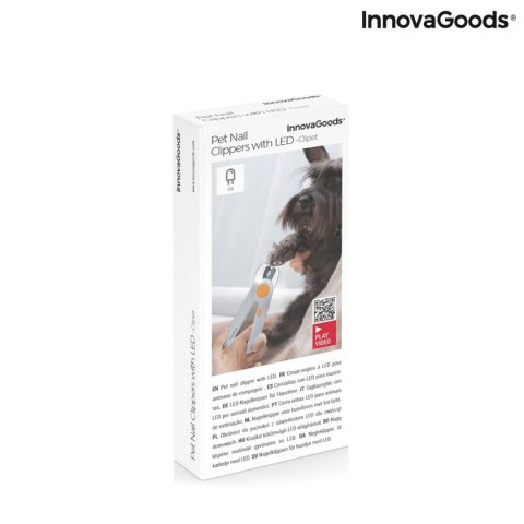 Obcinacz do Paznokci dla Zwierząt z Lampką LED Clipet InnovaGoods Obcinacz do Paznokci dla Zwierząt z Lampką LED Clipet InnovaGoods