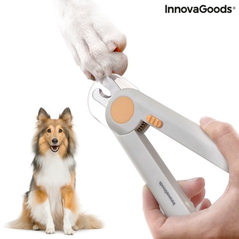 Obcinacz do Paznokci dla Zwierząt z Lampką LED Clipet InnovaGoods Obcinacz do Paznokci dla Zwierząt z Lampką LED Clipet InnovaGoods
