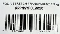 FOLIA STRETCH TRANSPARENT 1,5 KG