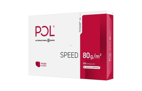 Papier xero ksero biurowy POLSPEED (A4; 80g/m2; 500 szt. arkuszy; papier biały; matowy) Papier xero ksero biurowy POLSPEED (A4; 80g/m2; 500 szt. arkuszy; papier biały; matowy)