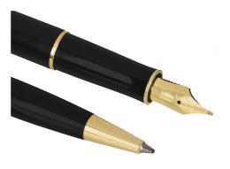 Parker-zestaw pióro Duo+długopis Sonnet czarny GT