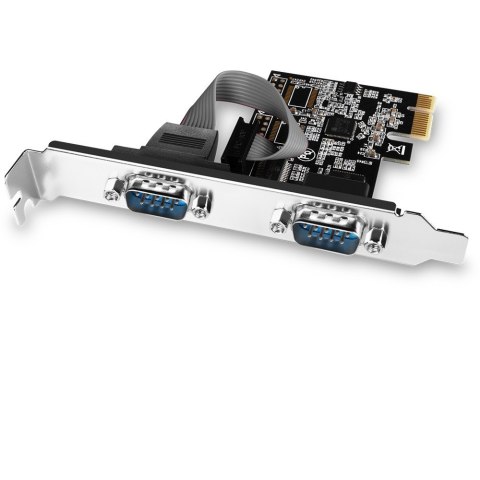 PCEA-S2N Kontroler PCIe 2x port szeregowy RS232 250 Kbps, w zestawie SP & LP PCEA-S2N Kontroler PCIe 2x port szeregowy RS232 250 Kbps, w zestawie SP & LP