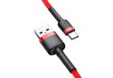Kabel Baseus Cafule CATKLF-A09 (USB 2.0 - USB typu C ; 0,50m; kolor czerwony)