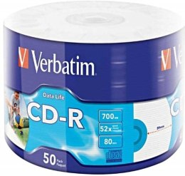 Płyta CD Verbatim 43794 (700MB; 52x; 50szt.; Spindle)