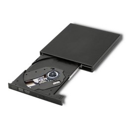 QOLTEC NAGRYWARKA DVD-RW ZEWNĘTRZNA | USB 2.0 | CZARNA