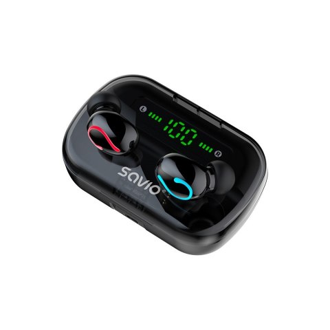 SAVIO BEZPRZEWODOWE SŁUCHAWKI BLUETOOTH 5.0 + EDR TWS-06 SAVIO BEZPRZEWODOWE SŁUCHAWKI BLUETOOTH 5.0 + EDR TWS-06