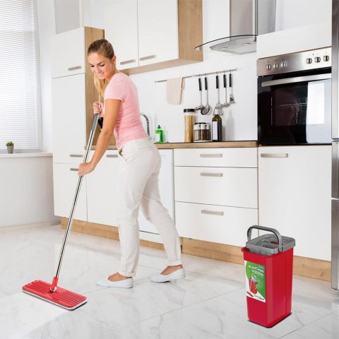 GREENBLUE MOP PŁASKI Z WIADREM I WYCISKACZEM MAXICLEAN + DWA WKŁADY MICROFIBRA HQ, POJEMNOŚĆ 8L GB870 GREENBLUE MOP PŁASKI Z WIADREM I WYCISKACZEM MAXICLEAN + DWA WKŁADY MICROFIBRA HQ, POJEMNOŚĆ 8L GB870