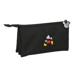 Piórnik Potrójny Mickey Mouse Clubhouse Premium Czarny (22 x 12 x 3 cm)