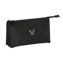 Piórnik Potrójny Mickey Mouse Clubhouse Premium Czarny (22 x 12 x 3 cm)