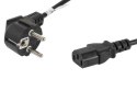 Kabel Lanberg CA-C13C-10CC-0018-BK (C13 / IEC C13 / IEC 320 C13 F - Shuko M; 1,8m; kolor czarny)