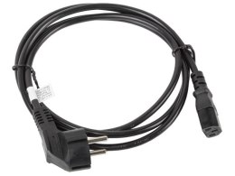 Kabel Lanberg CA-C13C-11CC-0018-BK (C13 / IEC C13 / IEC 320 C13 F - Schuko M; 1,8m; kolor czarny)