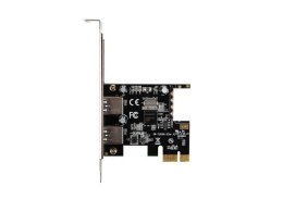 LANBERG KARTA PCI-E X1 -> 2X USB-A 3.1 GEN1 ŚLEDŹ LOW PROFILE PCE-US3-002