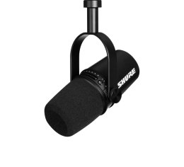 Shure MV7-K-BNDL - Mikrofon lektorski/wokalny ze złączem XLR/USB-C Czarny + statyw biurkowy