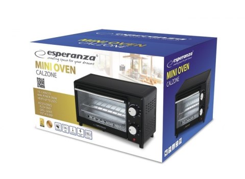 ESPERANZA MINI PIEKARNIK CALZONE 10L 900W EKO007 ESPERANZA MINI PIEKARNIK CALZONE 10L 900W EKO007