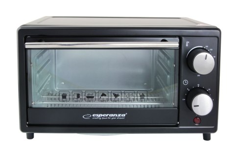 ESPERANZA MINI PIEKARNIK CALZONE 10L 900W EKO007 ESPERANZA MINI PIEKARNIK CALZONE 10L 900W EKO007