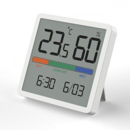 Termometr / higormetr stacja pogody z funkcją zegara i daty GB380