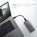 EEM2-SG2 Obudowa zewnętrzna aluminiowa bezśrubowa USB-C 3.2 Gen 2 M.2 NVMe & SATA SSD + USB-A - USB-C redukcja